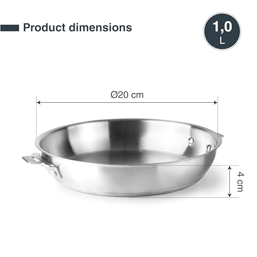 Corps de poêle Lacor Combi en acier inoxydable ø20cm 1L - 3