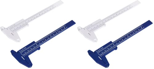 Image of Ultrassist Plastic Vernier Caliper (2pcs), 150 mm Mini Plastic Caliper for School Student, Portable 0-6 Inch Measuring Tools, Sliding Gauge (Pack of 2)