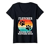 Photo Gallery donna fletcher home for wayward dogs cognome maglietta con collo a v Photo Gallery donna fletcher home for wayward dogs cognome maglietta con collo a v