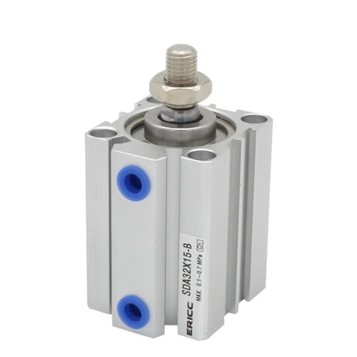 Cylindre pneumatique compact SDA 100mm double effet pour automatisme - 7