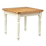 tavolo classico bianco TAVOLO IN LEGNO - Questo solido tavolo allungabile legno massello è la soluzione ideale per chi vuole completare, con un tocco classico, l'arredamento di cucine, sale da pranzo e soggiorni