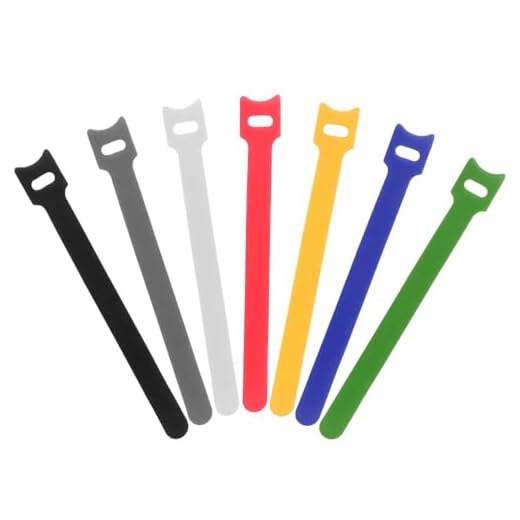 60PCS Mix Color Hook and Loop Cable Ties – 6" Reusable and Adjustable Cord Organizer Straps for Wires, Electronics, Home & Office Cable Management