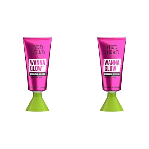 Bed Head by TIGI - Wanna Glow Hydrating Jelly Hair Oil - For Shiny Smooth Hair - 100 ml (Pack of 2)