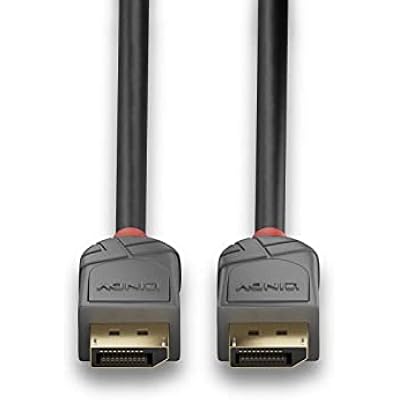 LINDY 36480 DisplayPort 1.4 Cable, Anthra Line, 0.5m