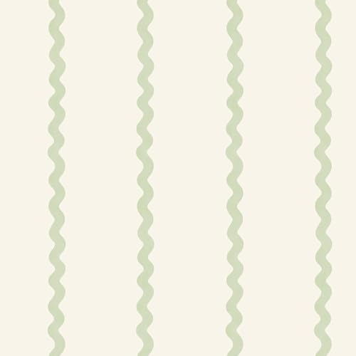 World of Wallpaper Do The Wiggle 50476 Papier peint à rayures effet peint amusant et ludique pour enfants Idéal pour les crèches, les salles de jeux et la décoration de la chambre à coucher Vert