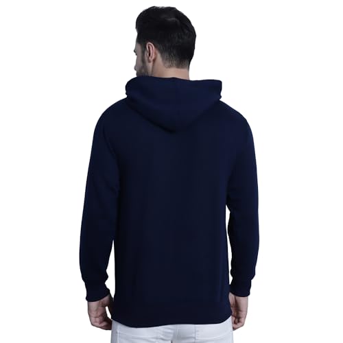 Image of Mack Jonney Printed Hooded Cotton Fleece Hoodie for Men-MACK32358