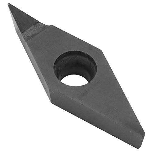 PCD CNC Diamond Insert,Diamond Blade Cutter Lathe Milling Inserts Indexable Turning Tool for Non-Ferrous Metals and Nonmetals(VCGT160404) 1 PCD CNC Diamond Insert,Diamond Blade Cutter Lathe Milling Inserts Indexable Turning Tool for Non-Ferrous Metals and Nonmetals(VCGT160404)