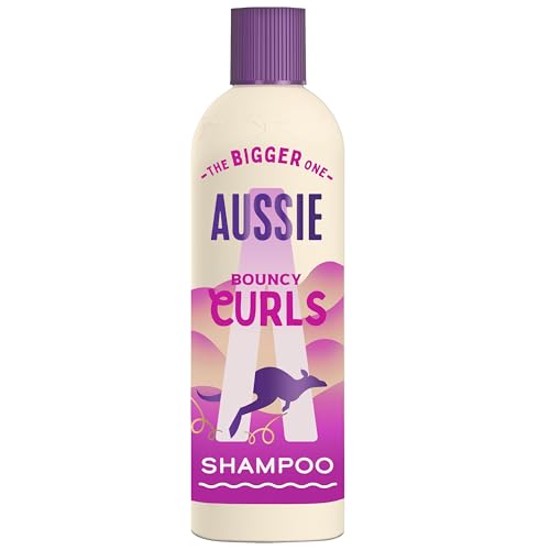 Aussie Bouncy Curls Shampoo 600ml. Gentle Cleansing and Moisture for Waves Curls and Coils with 48H Anti-Frizz Effect. Infused with Australian White Strawberry. Sulphate-Free Vegan and Cruelty-Free