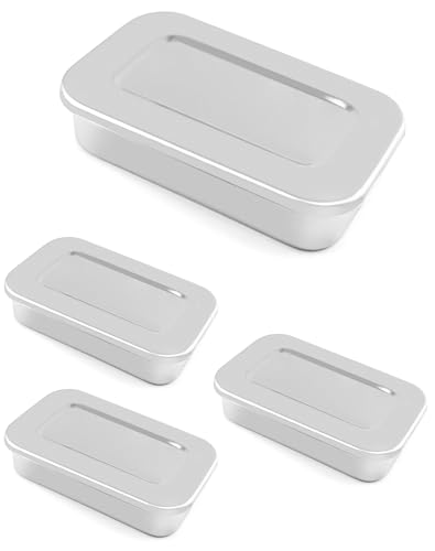 Boîte solide pour instruments QWORK en acier inoxydable durable 4 pièces - 8