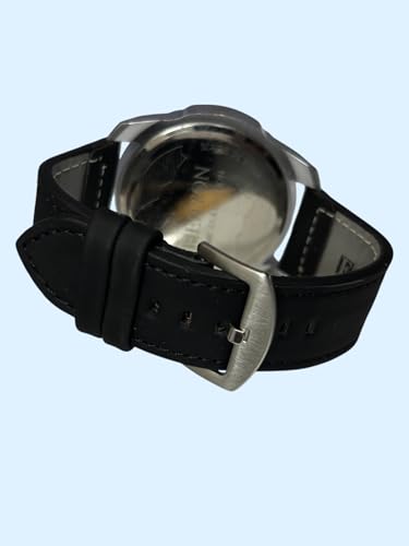 Image of Modern Armor Chronograph Wrist Watch for Men | Heavy Dial Stylish Analog Watch | Premium Black Metal Strap | Available in Black & White Dial inch