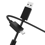 Toxaoii G935 Charging Cable USB Charger Cord Compatible with Logitech G635 G935 G633 G933 G533 G633 G430 Pro Gaming Headsets, Mirco USB Charger Charging Cable (6.5 ft, 2.0M, Black)