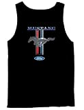 Ford Mustang Tank Top Pony & Stripes Logo Classic Retro Design Racing Performance Car Enthusiast...