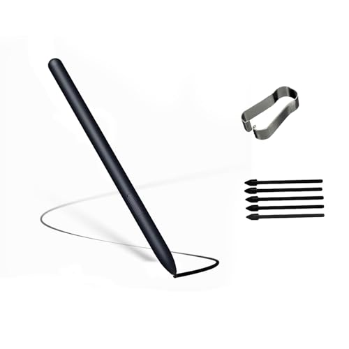 Galaxy Tab S7 FE Pen Replacement for Samsung Galaxy Tab S7 FE S Pen Stylus + Tips/Nibs,WithoutBluetooth(Black)