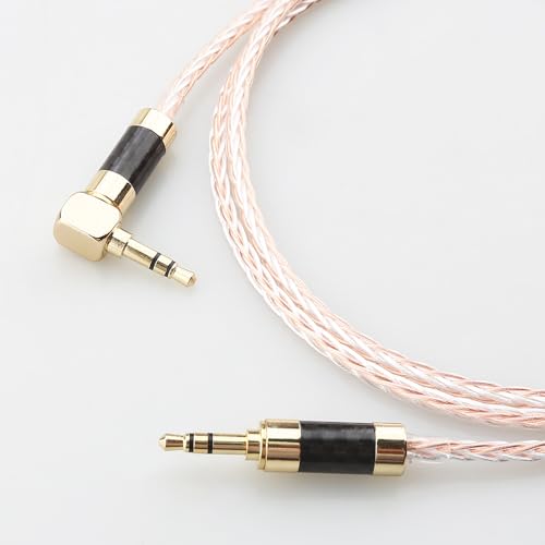 Câble jack 3.5mm plaqué or 24k stéréo mâle mâle anti-torsion 1m