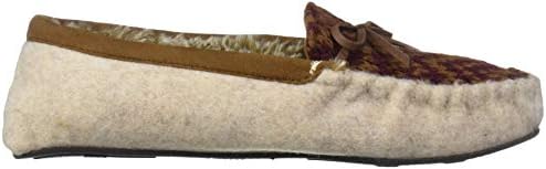 Dearfoams Women's Felted Microwool and Fairisle Knit Moccasin Slipper, Oatmeal Heather, X-Large Standard US Width US | Image 5
