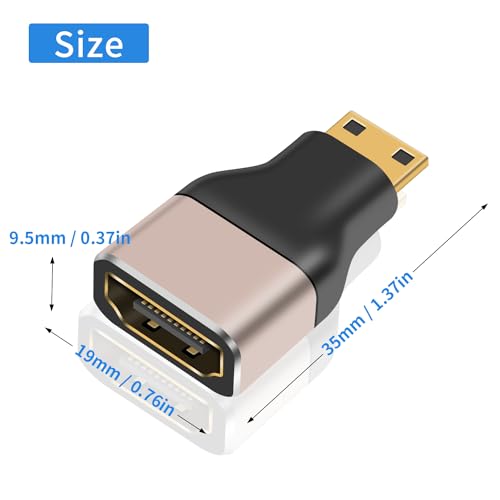 Adaptador Duttek Mini HDMI a HDMI 8K 2 unidades miniatura 7