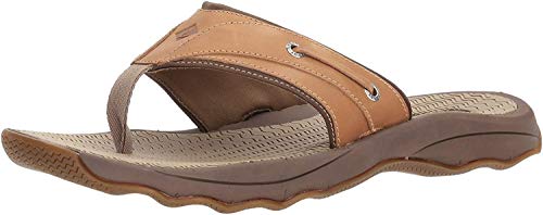 Sperry Mens Outer Banks Thong Sandals, Tan, 12 #TOP5