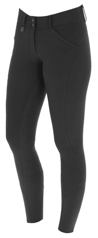 Pantalon équitation femme Covalliero cuir noir vêtement cavalière FS 2025
