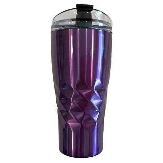 Primula Triple Layer 20 oz Hot or Cold Thermal Drink Tumbler (Pastel Purple)