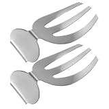 Cabilock 2 Stück Salatgabel aus Edelstahl, Ergonomisch, Spülmaschinenfest