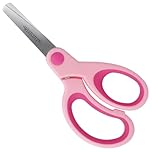 Westcott Softgrip Children's Scissors Pink Right-Handed | Ergonomic Handle for preschoolers | 13 cm (5") Ideal for Children's Hands | Rounded tip | E-21580 00