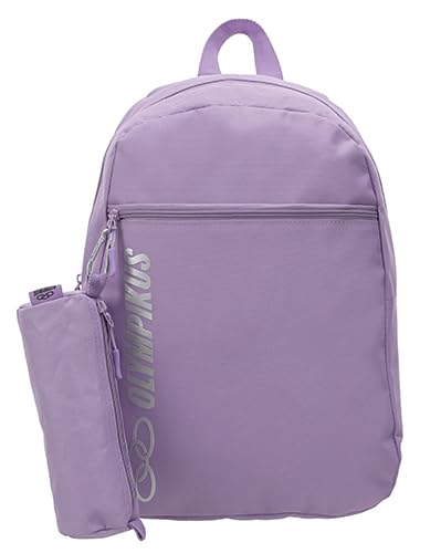 Mochila Olympikus Juvenil com Estojo lilás escolar