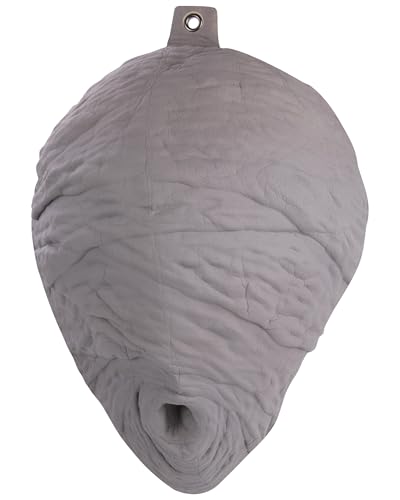 AQKILO Inflatable Faux Hornet Nest Decor Wasp Nest Decoy for Outdoor Hanging Polyurethane Gray 1 Pack