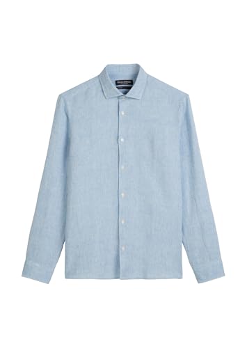 Chemise en lin à manches longues Marc O'Polo shaped fit pour homme