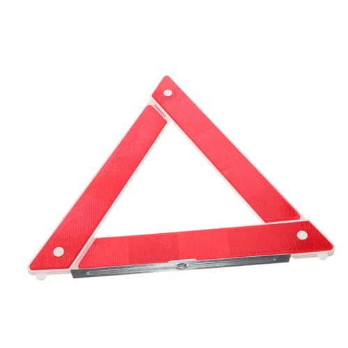 Mikinona 2pcs Foldable Emergency Warning Triangle Reflectors Roadside Safety Sign for Vehicles Enhanced Reflectivity for Maximum Visibility and Stability All Conditions