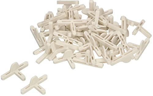 KOTARBAU® Cruceta para baldosas T, 4 mm - 45 unidades, Separadores para juntas, Espaciadores, Clips de nivelación de baldosas, Cruceta separadora en T para azulejos,