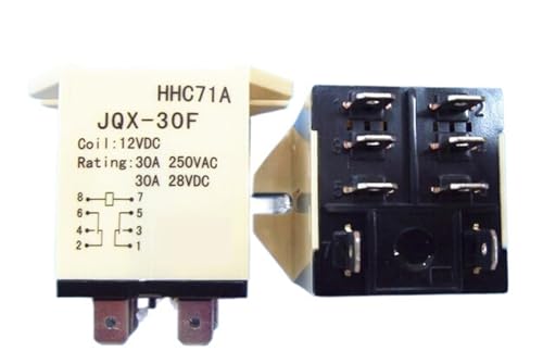 Relais HHC71A-JQX-30F 12V CC 30A DIP8 pour circuit imprimé