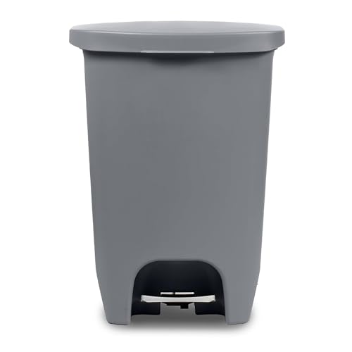 Caneca de basura rectangular Glad 13 galones gris pack 4 miniatura 7