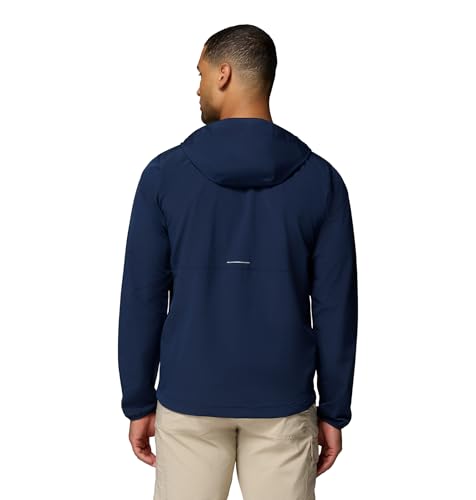 Columbia Herren Tall Heights III Softshell mit Kapuze, winddichte & wasserabweisende Softshelljacke zum Wandern – Ansicht 2