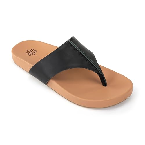 Image of The Sak Everly Slide Sandal - Women's Flat Fashion Slides with Soft Cushion Sole - Beach Slip On Sandals For Everyday