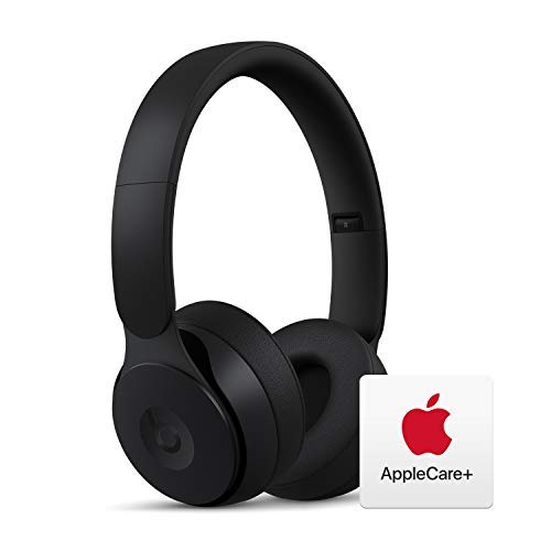 Beats Solo Pro Wireless Noise Cancelling On-Ear Headphones - Apple H1 Chip - Black with AppleCare+ Bundle