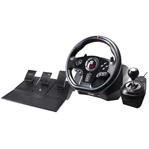 SUBSONIC – Superdrive GS850-X Steering Wheel – Racing Wheel 270° Rotation, Pedals, Gear Shift Paddles and Shifter – Adjustable Vibrations – For Xbox Series X/S, PS4, Xbox One – Black