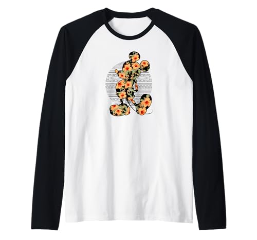 T-shirt Mickey Disney style raglan à manches courtes pour look estival décontracté