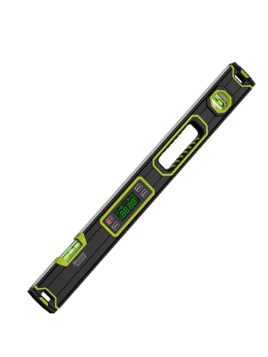 Image of Mecurate 24-Inch Digital Level, Large Electronic Inclinometer with Backlit LCD, ±0.1 Accuracy, Magnetic Electronic Torpedo Level, High Accuracy Angle Finder for Construction Carpentry DIY Projects