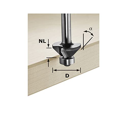 Festool Fresa de bisel S8 HW 30° D25-KL OFK, multicoloured, 30 Grad - Image 2