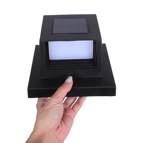 Luz solar de poste exterior STOBAZA de silicio para postes de madera de 5x5 cm en jardines y cercas 4