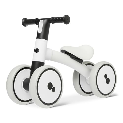 Amazon Basics Balance Bike, 4-Wheel Toddler Bike for Ages 12-24 Months, Sturdy Frame, Scratch Resistant Wheels, Comfortable Seat, Rounded Design, for Learning to Walk and Ride - image 1