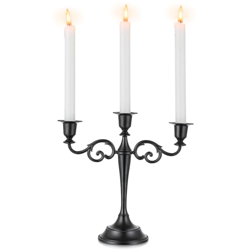 QUALITÀ - Realizzati in metallo, questi candelabri per centrotavola sono chic, moderni e con un tocco di vintage di metà secolo, e hanno un peso adeguato che impedisce loro di rovesciarsi facilmente.