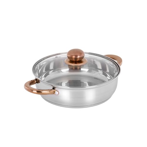 Materiale: Acciaio Tegame 24 cm acciaio inox Meravigliosa con coperchio