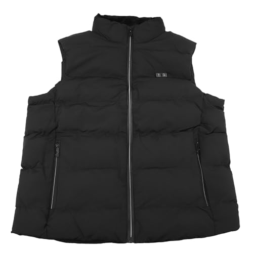 WGFOIP Chaleco Calefactor Eléctrico Ligero e Impermeable, Chaleco Calefactor USB de 15 Zonas para Actividades Al Aire, Ideal para Acampar y Esquiar, Hecho de Fibra de Poliéster Suave (SG)
