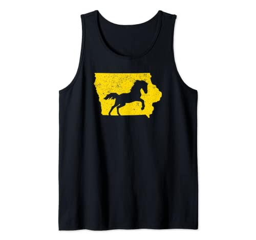 Iowa Native Horse Rider Show Family Farm Fair IA Camiseta sin Mangas
