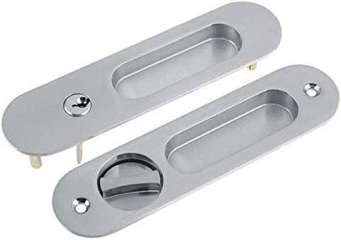 Serrure de poignée de porte antivol avec clés pour bloquer les portes doubles