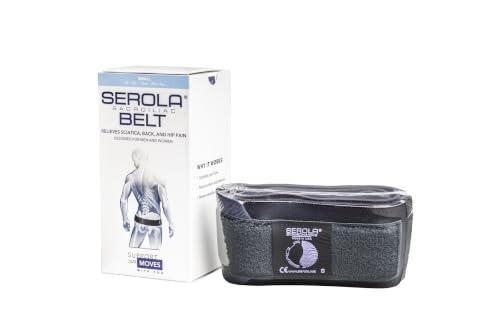 Image of SEROLA Sacroiliac Belt for SI Joint Dysfunction - (Small fits 30 inch to 34 inch) Lower Back, Sciatic, Pelvic & Hip Support brace for Women & Men | Non-Slip, Adjustable & Breathable Pain Relief Brace