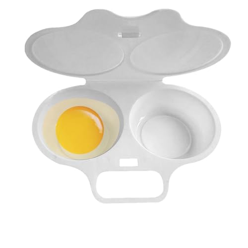 Cocedor De Huevos Para Microondas | Máquina Para Hacer Huevos Duros De 2 Cavidades - Vaporizador De Huevos, Ahorre Tiempo De Maíz, Huevos Fritos, Sándwich, Huevos Cocidos