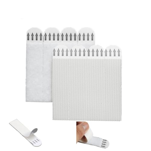 Image of 36-Pairs(72Strips) Picture Hanging Strips Heavy Duty， Hook and Loop Tape Damage Free，Removable Hook and Loop Tape，for Wall,Hanging Picture Without Nail