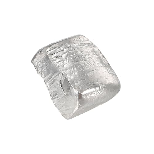 PATIKIL 10 Grammes Poids Morceaux De Métal Indium 99.995% Haute Pureté Bloc Indium Avec Boîte De Stockage Pour Teacher Science Lover Collection Research Purposes